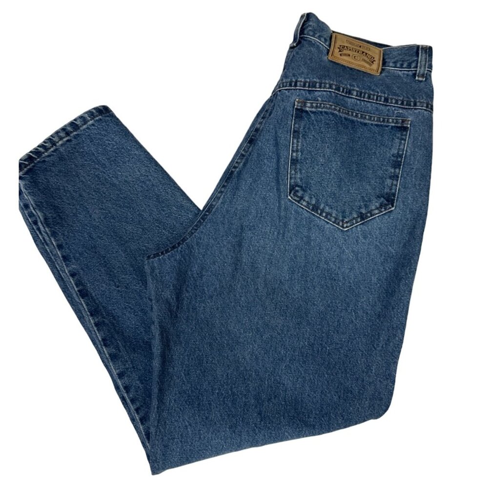 90s Y2k Capistrano Mom Jeans Plus Size 18 High Waist Blue Denim Cotton Tapered
